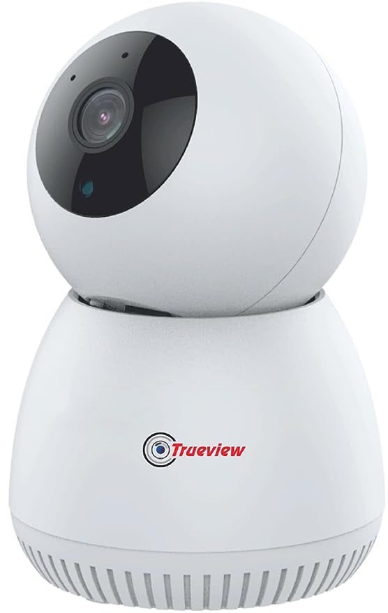 Trueview 3MP Smart CCTV Wi-fi Home Security Camera, 360° View, 2 Way Talk, Cloud Monitor, Detect, Supports SD Card Up to 256 GB, Night Vision, Alexa & Ok Google