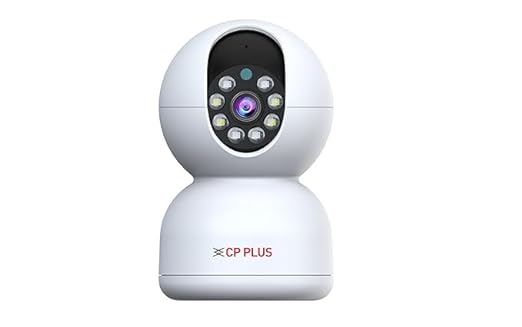 CP PLUS 2MP Smart Wi-fi CCTV Camera | 360° & Full HD Home Security | Full Color Night Vision | 2-Way Talk | Advanced Motion Tracking | SD Card Support (Upto 256GB) | IR Distance 20Mtr | EZ-P21