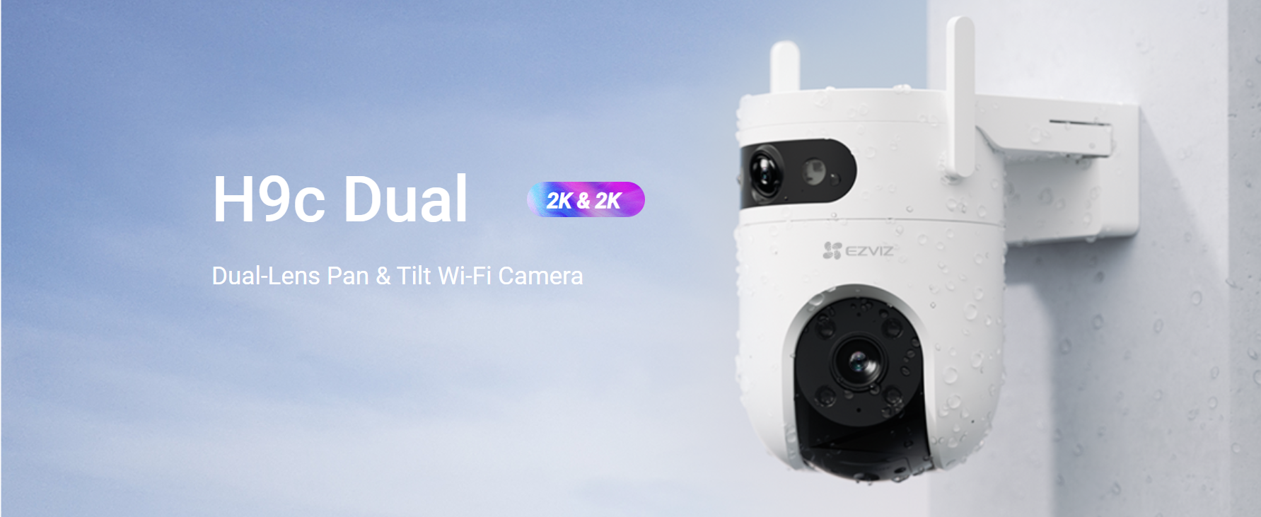 EZVIZ H9C 2K – Dual-Lens Pan & Tilt Wi-Fi Camera