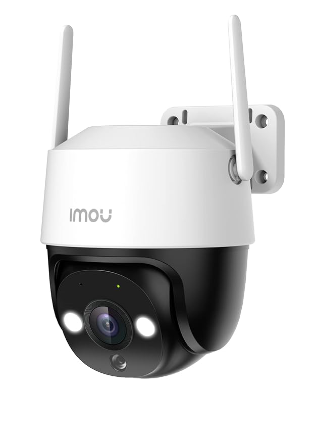 Imou 2Mp CCTV Camera for Home Outdoor, 360° Security WiFi Camera, 1080p Color Night Vision 30M, Human Detection, Smart Tracking, Compatible with Alexa, Ip66 Waterproof