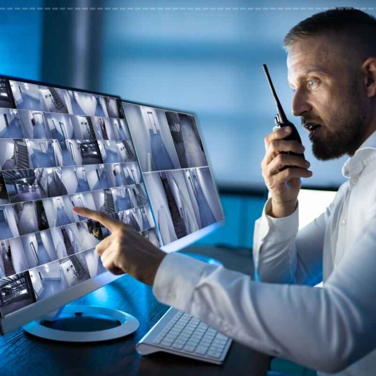 CCTV Camera System with Monitor